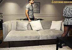 big booty latina seduced and fucked by old agency owner on hidden cam