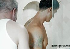i helped the young twink shower then fucked him