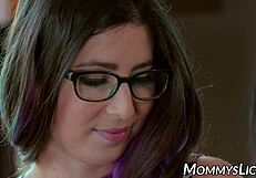 Milf stepmother dominated into taboo lesbian fingering