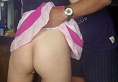 18 year old gets accidental fucking during kinky pussy rub!