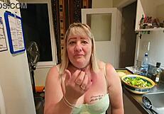 Carapornstar trashy kiwi milf repeatedly kicked in the cunt by her master 😈