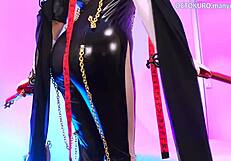 Bayonetta Receiving Facial from Octokuro After Intense Assfucking and Creampie