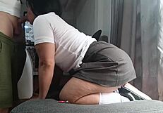 First part: my stepfather and I after school, then he leaves without protection