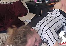 Blonde milf receives detailed creampie before the big game part 2