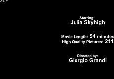 Julie Skyhigh's perfect dap with gaping asshole swallows!