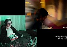 brunette with glasses and long hair plays naked alan wake 2 part 12 showing big natural tits and tattoo