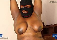 big tits bbw foreplay with shaved pussy.