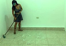 lazy employee chats with coworker, then boss's stepson joins for hot sex at work