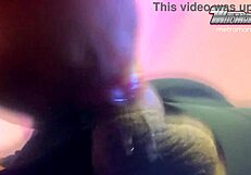 destiny drools while giving deepthroat blowjob to neighbor