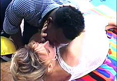 black tushy pink pussy getting doggystyle fucked