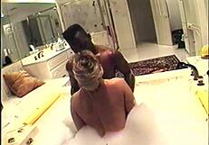 black tushy pink pussy getting doggystyle fucked