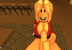 Roblox女孩吸吮皇家男友的小18+鸡巴，手淫会话