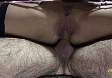 Teacher in fishnet stockings gets her tight pussy penetrated after face fucking