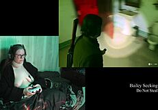 brunette with glasses and long hair plays naked alan wake 2 part 12 showing big natural tits and tattoo