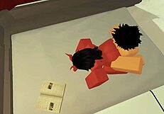 slut gets fucked by a random guy in roblox for first video.