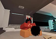 slut gets fucked by a random guy in roblox for first video.