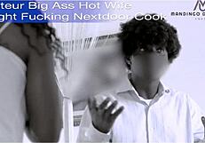 repair man fixes desperate housewife with doggystyle creampie