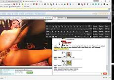 the huge dildo with tits is used in an intense session.