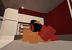 slut gets fucked by a random guy in roblox for first video.