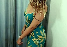 Watch this milf having sex with the salesman in the dressing room? He licks her pussy and fucks her doggystyle!