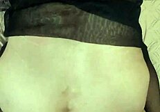 Amateur Homemade Behind Scenes: Couple Fucking Intensely in Stockings