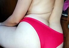 Leaked intimate video of beautiful Argentine milf teacher fingering herself in lingerie outdoors 😍