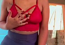 Prostitute's Big Ass Marked By Tight Panties - Teasing View?