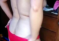 Leaked intimate video of beautiful Argentine milf teacher fingering herself in lingerie outdoors 😍