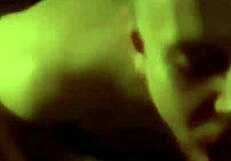 Gay guy gives quick blowjob with deepthroat on big hairy cock