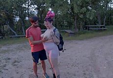 Hey, i was hiking and ended up fucking outdoors!