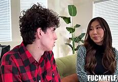 Imagine Stepmom Nicole Teaching Dylan All About Taboo Pleasure In This Big Tits Milf Blowjob And Hardcore Sex Session.