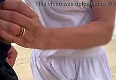 Busty Stranger Milf Made Me Cum In Front Of Everyone! Handjob From Big Tits Pov In Public Outdoor Spot With Cumshot
