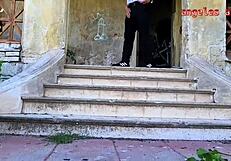 Curvy Couple Dresses As Bodybuilders For Halloween Sex In Haunted House