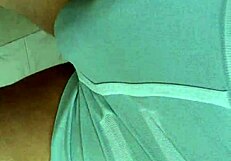 Tight Shorts Hiding Hard Cock in Public Outdoor