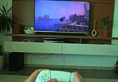 Step sister cheats with big cock during photo help