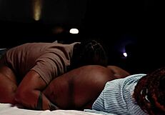 Ebony Couple Beastnkitty In Bent Over Doggystyle Creampie With Deepthroat Blowjob And Squirting Action