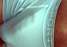 Tight Shorts Hiding Hard Cock in Public Outdoor