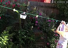 Sexy neighbor with big tits and ass