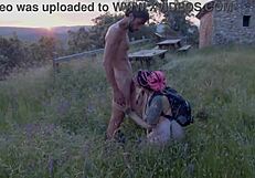 Hey, i was hiking and ended up fucking outdoors!