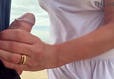 Busty Stranger Milf Made Me Cum In Front Of Everyone! Handjob From Big Tits Pov In Public Outdoor Spot With Cumshot