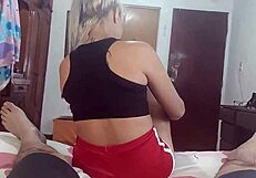 girlfriend of my best friend hits the gym then waits at my house so we end up fucking before he arrives