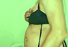 This transsexual is producing rich milk while being super enthusiastic