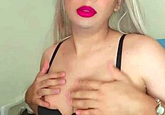 This transsexual is producing rich milk while being super enthusiastic