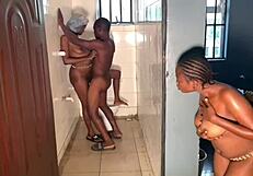 He pulled me into the toilet for a quick fuck with his huge dick while keeping it secret from my girlfriend.