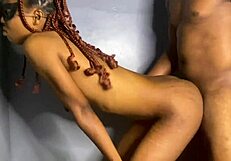 Ebony babe craves black cock in her tight pussy?