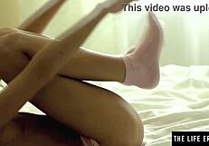 watch this pretty teen 18+ fingering her tight shaved pussy and ass with vibrator and socks on