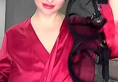 what kind of underwear would you fuck me in black or white big natural tits