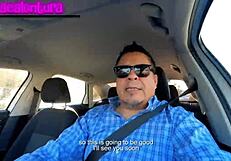 Diabla en casting redimido del auto al sillón redondo con creampie apasionado 😏