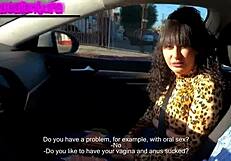 Diabla en casting redimido del auto al sillón redondo con creampie apasionado 😏