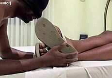 i just dealt with this sweaty guy from the street with his feet and everything all sticky